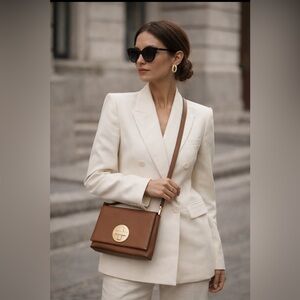 KATE SPADE NEWBURY LANE CROSSBODY SAFFIANO LEATHER BROWN COLOR